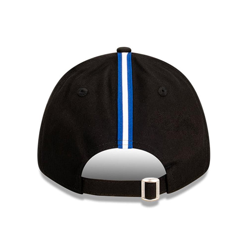 New Era Caps Los Angeles Clippers New Era NBA Team Stripes 9FORTY Cloth Strap Curve Hat - Black