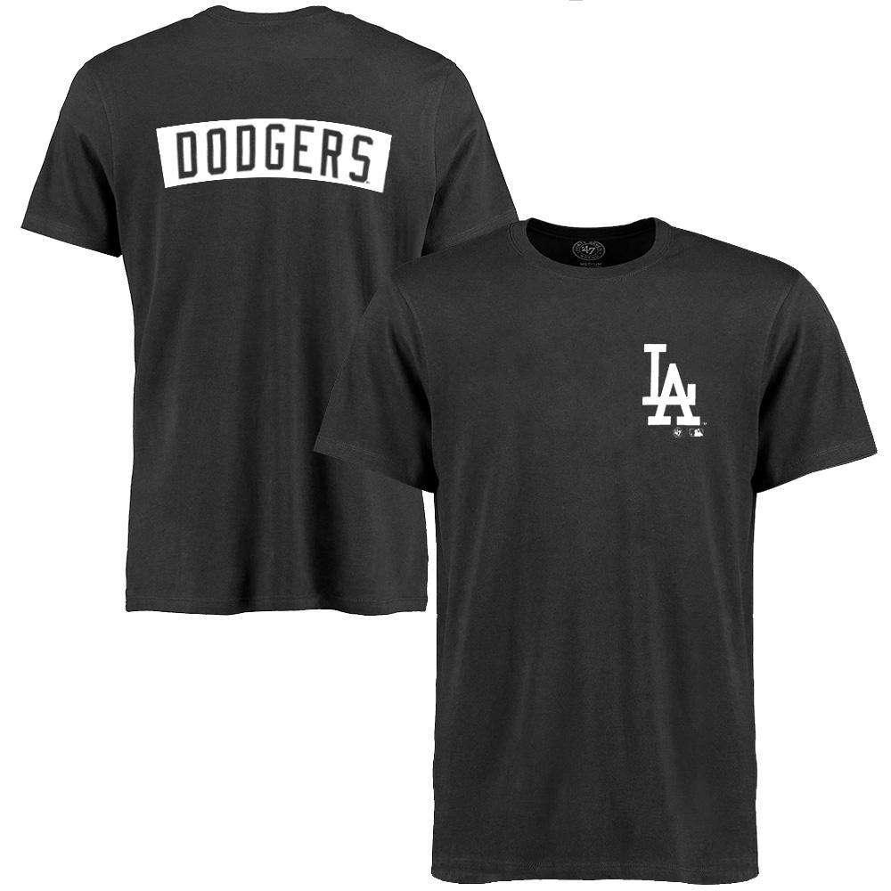 47 Brand T-Shirts Los Angeles Dodgers '47 MLB Backer T-Shirt - Charcoal