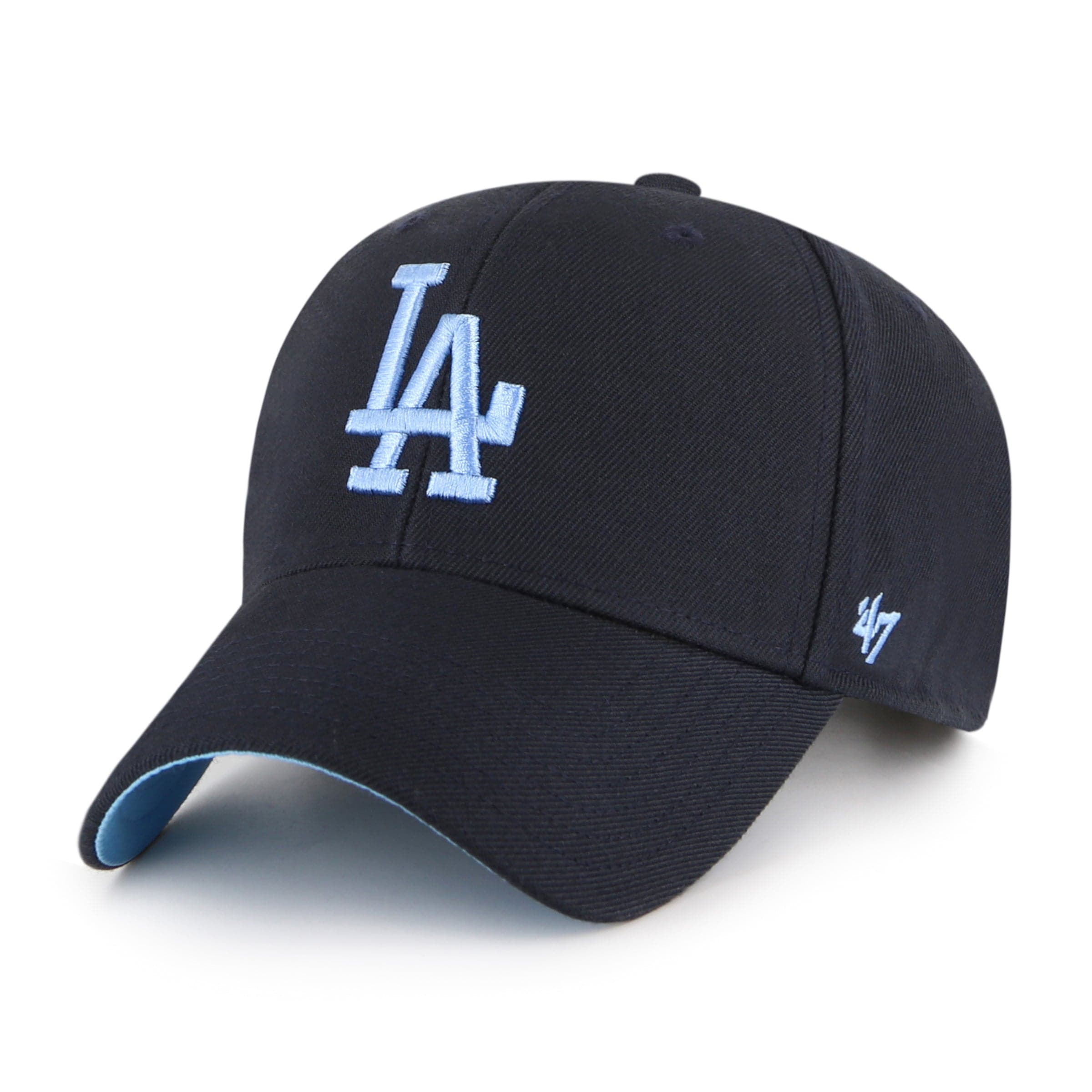 47 Brand Caps Los Angeles Dodgers '47 MLB Blue World Series Patch MVP Snapback Hat - Navy