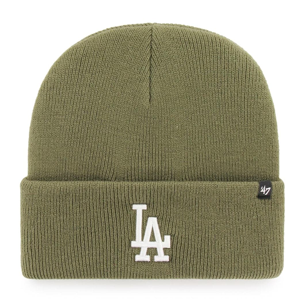 47 Brand Beanies Los Angeles Dodgers '47 MLB Haymaker Raised Cuff Knit Beanie - Olive