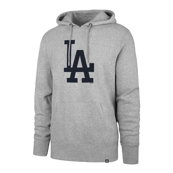 47 Brand Jumpers Los Angeles Dodgers '47 MLB Imprint Burnside Hoodie Jumper - Grey
