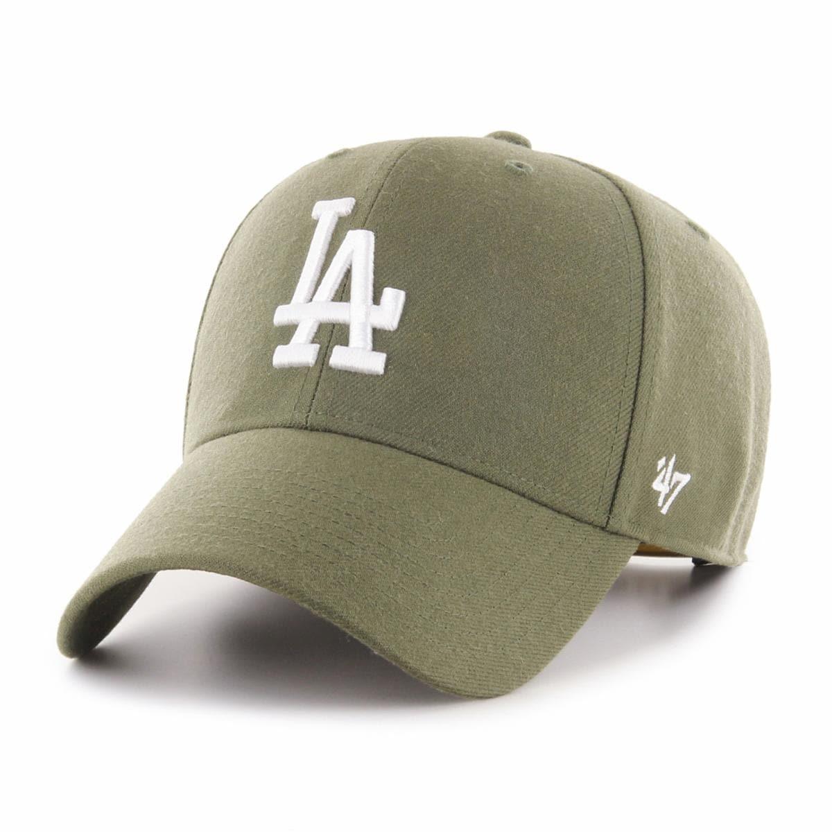 47 Brand Caps Los Angeles Dodgers '47 MLB Sandalwood MVP Curve Snapback Hat - Olive
