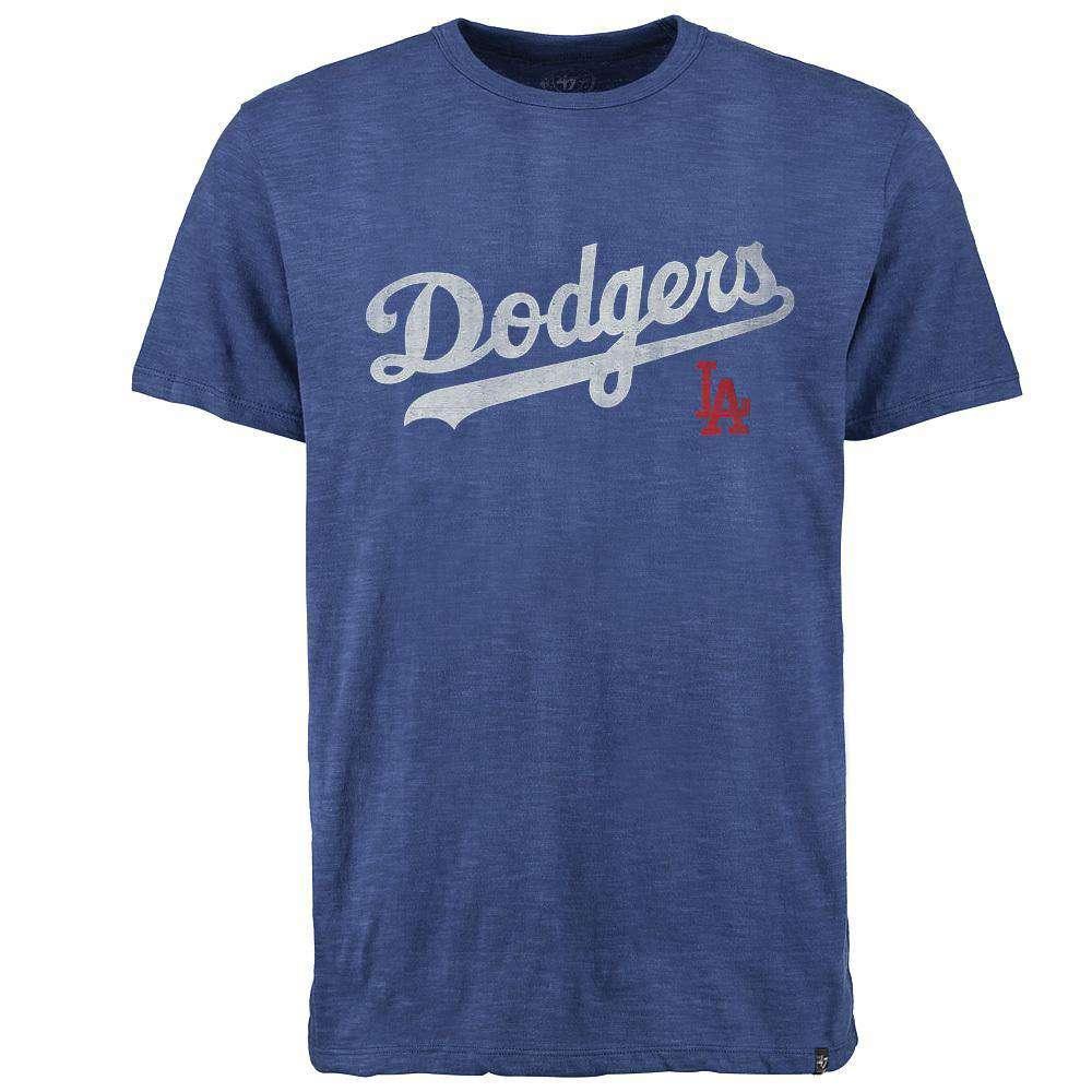 47 Brand T-Shirts M Los Angeles Dodgers '47 MLB Scrum Logo T-Shirt - Blue