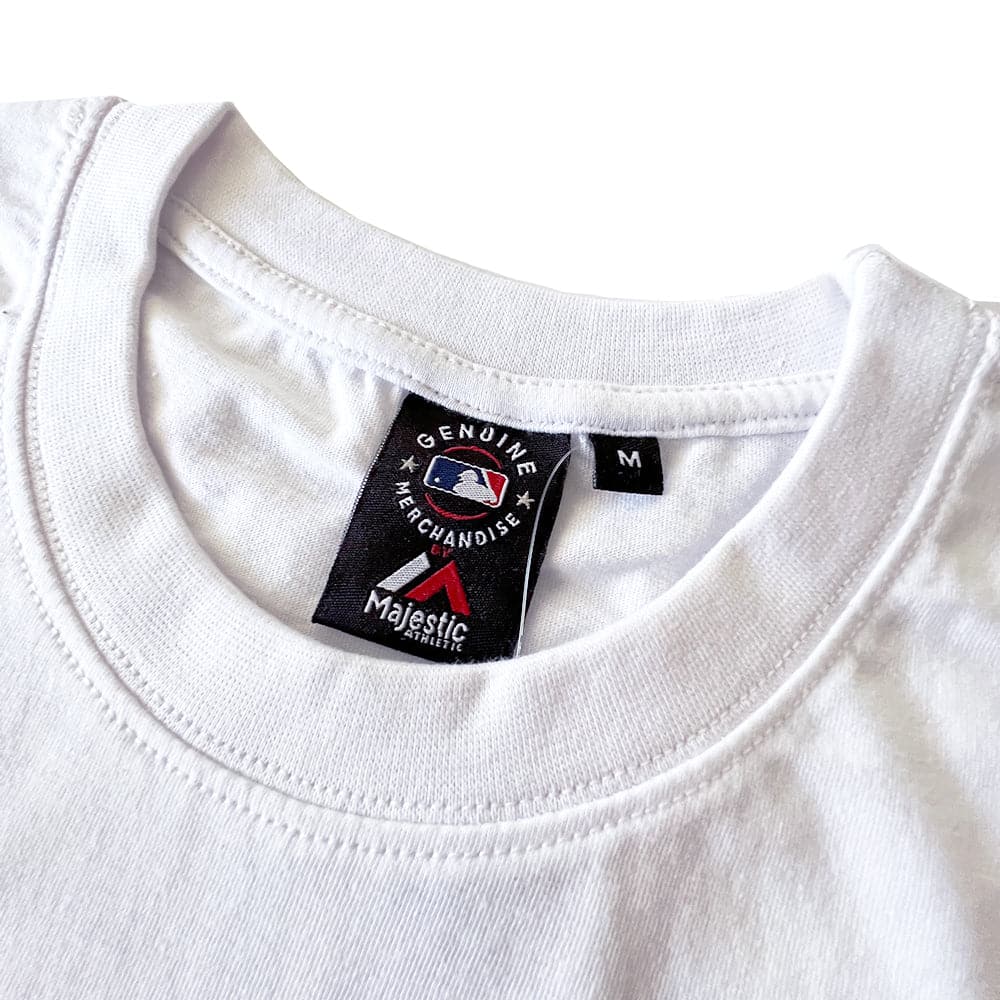 Majestic Athletic T-Shirts Los Angeles Dodgers Majestic MLB Bailey Sleeveless Muscle T-Shirt - White