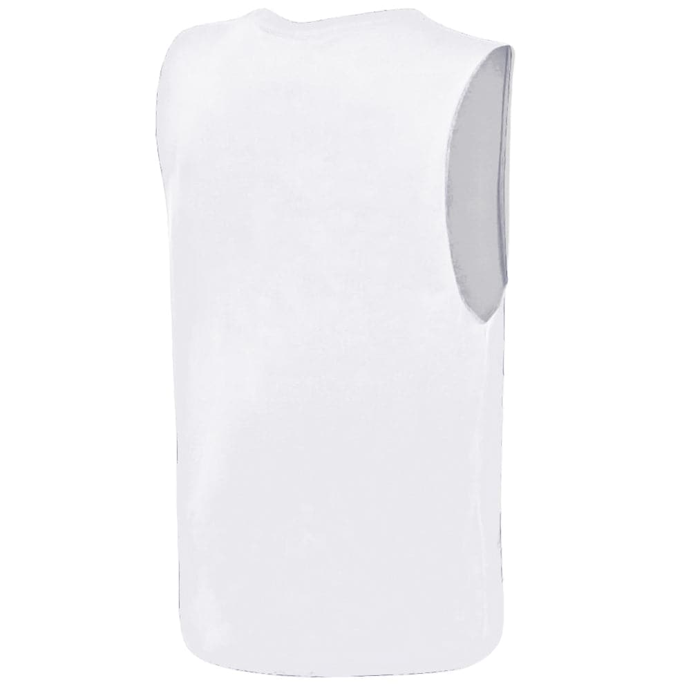 Majestic Athletic T-Shirts Los Angeles Dodgers Majestic MLB Bailey Sleeveless Muscle T-Shirt - White