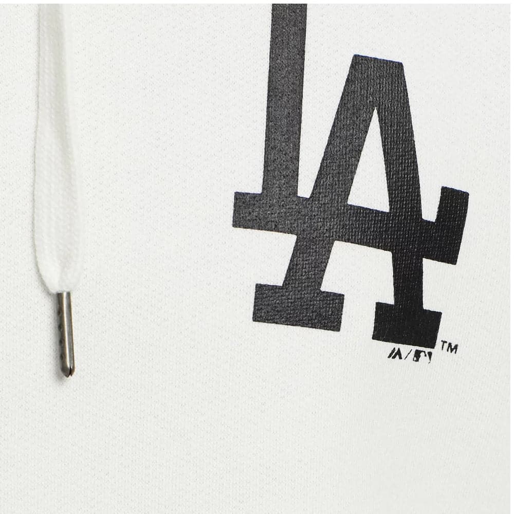 Majestic Athletic Jumpers Los Angeles Dodgers Majestic MLB Duke Hoodie Jumper - Cool White