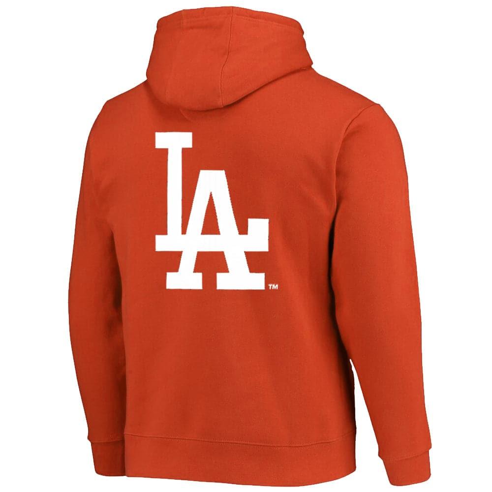 Majestic Athletic Jumpers Los Angeles Dodgers Majestic MLB Duke Hoodie Jumper - Gold Flame