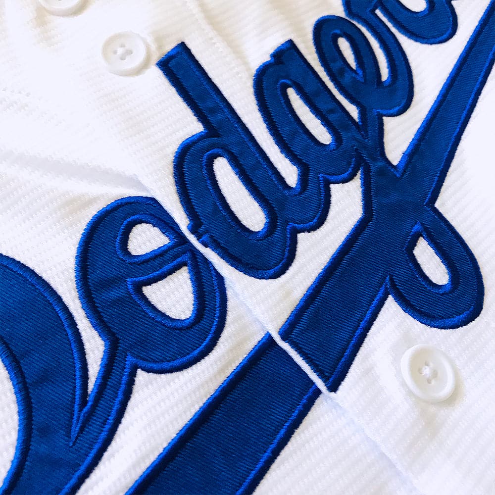 Majestic Athletic Jerseys Los Angeles Dodgers Majestic MLB Fan Replica Jersey - White