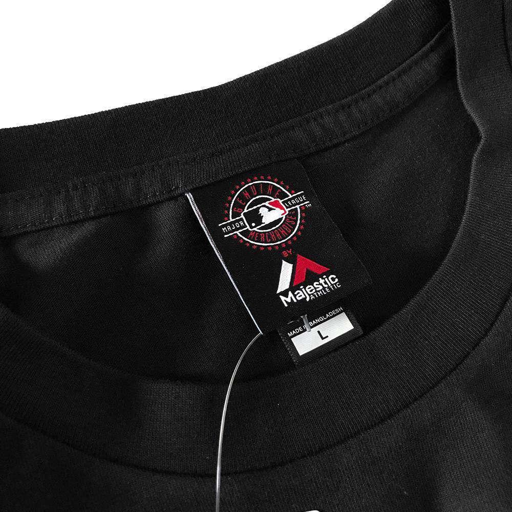 Majestic Athletic Long Sleeve Tees Los Angeles Dodgers Majestic MLB Fentyn Long Sleeve T-Shirt - Black