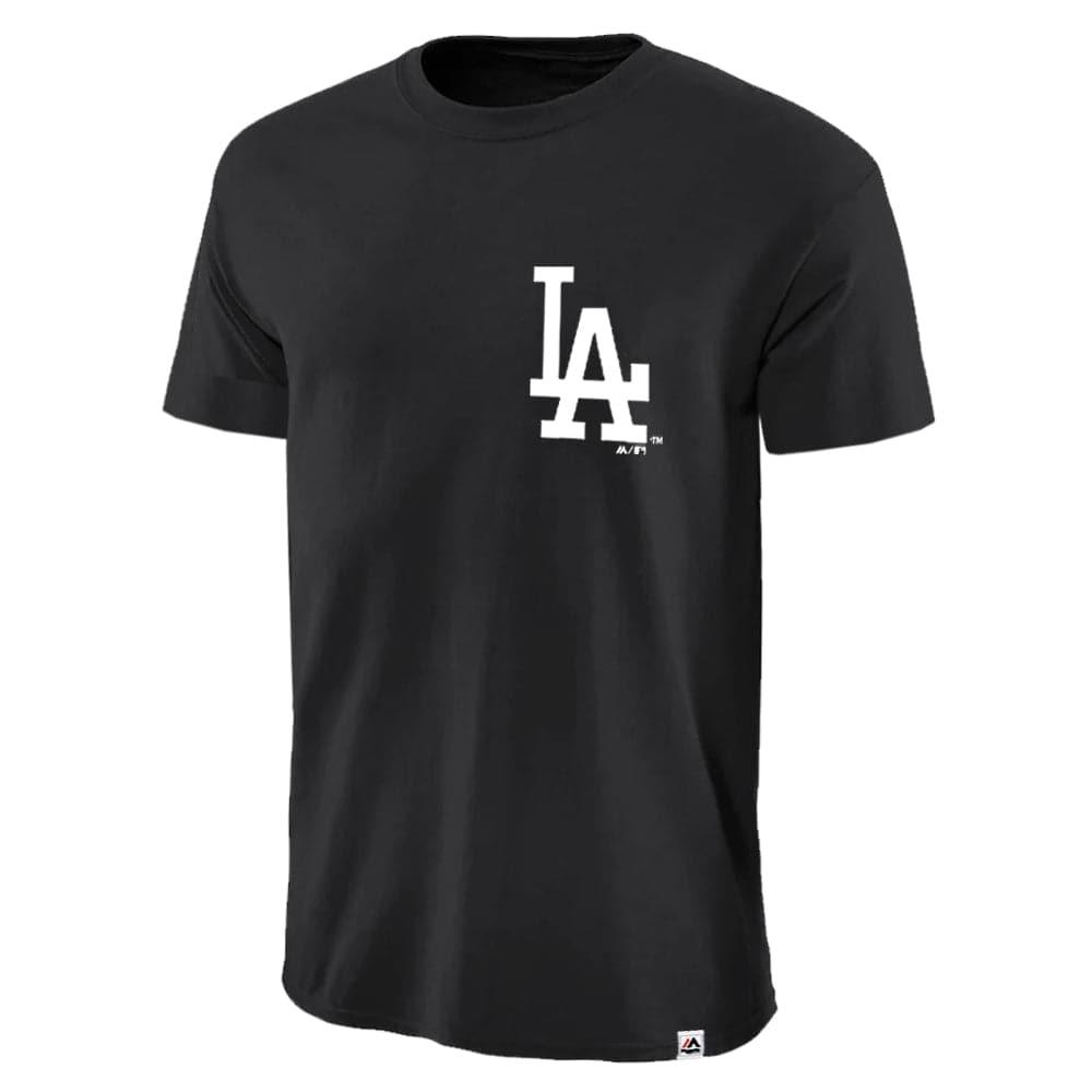 Majestic Athletic T-Shirts Los Angeles Dodgers Majestic MLB Jeaner T-Shirt - Black