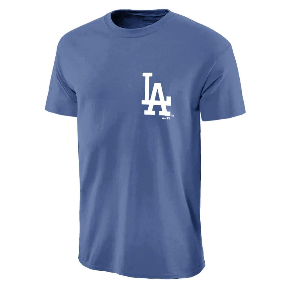 Majestic Athletic T-Shirts Los Angeles Dodgers Majestic MLB Jeaner T-Shirt - Blue