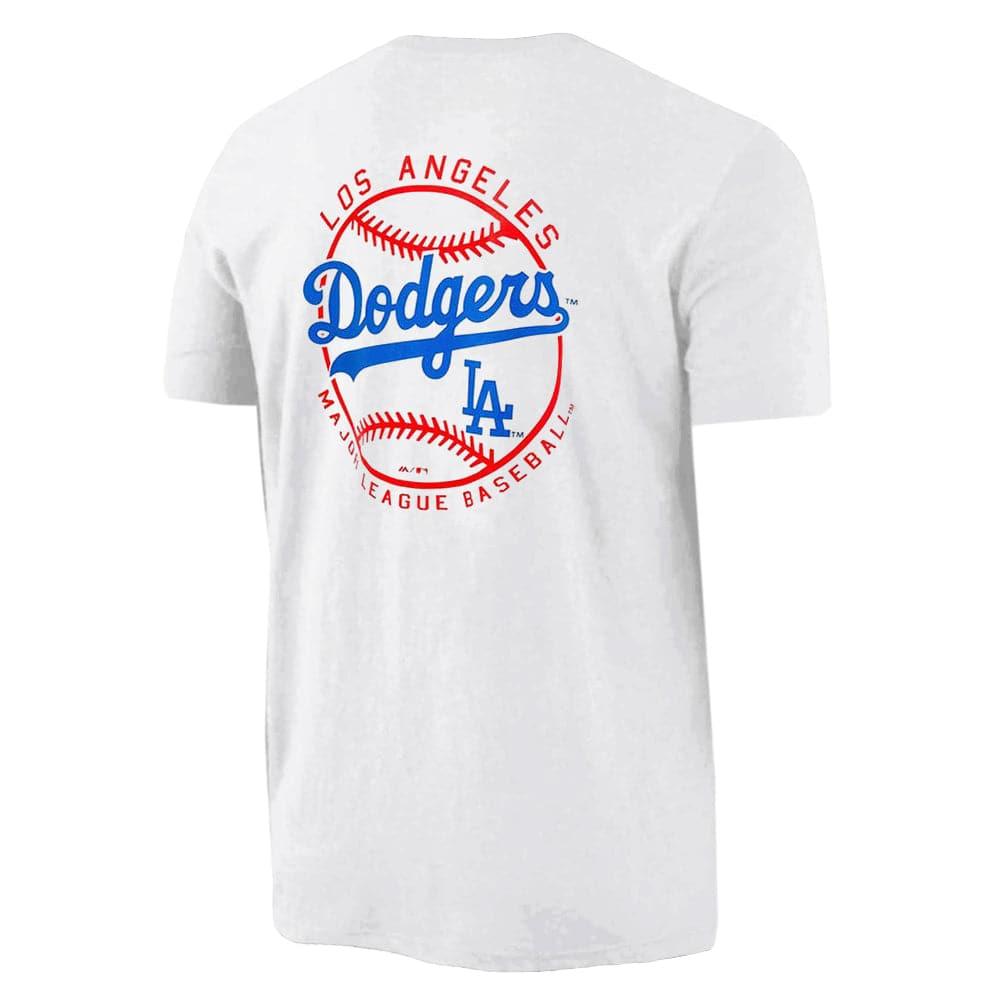 Majestic Athletic T-Shirts Los Angeles Dodgers Majestic MLB Kardy T-Shirt - White