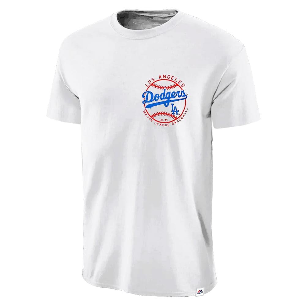 Majestic Athletic T-Shirts Los Angeles Dodgers Majestic MLB Kardy T-Shirt - White