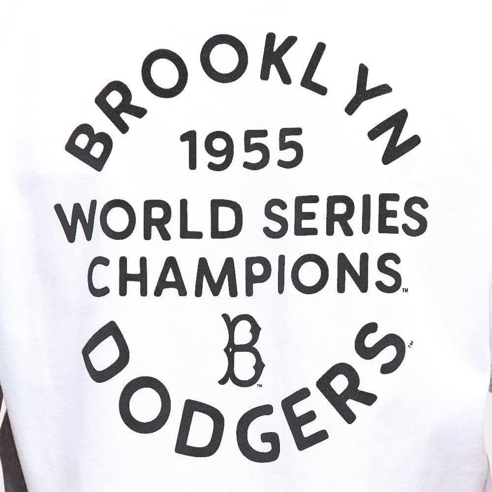 Majestic Athletic T-Shirts Los Angeles Dodgers Majestic MLB Throwback Champions T-Shirt - White