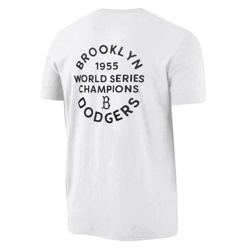 Majestic Athletic T-Shirts Los Angeles Dodgers Majestic MLB Throwback Champions T-Shirt - White