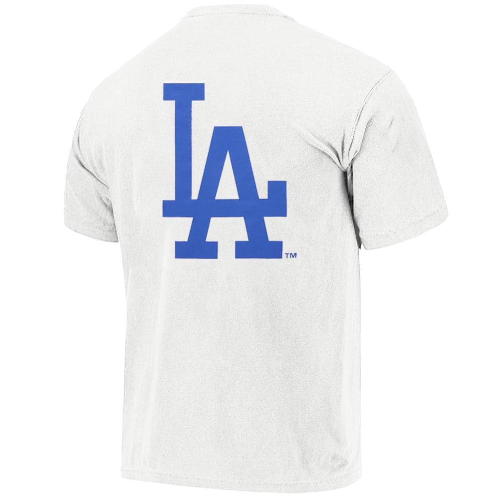 Majestic Athletic T-Shirts Los Angeles Dodgers MLB Jeaner Vintage T-Shirt - Vintage White