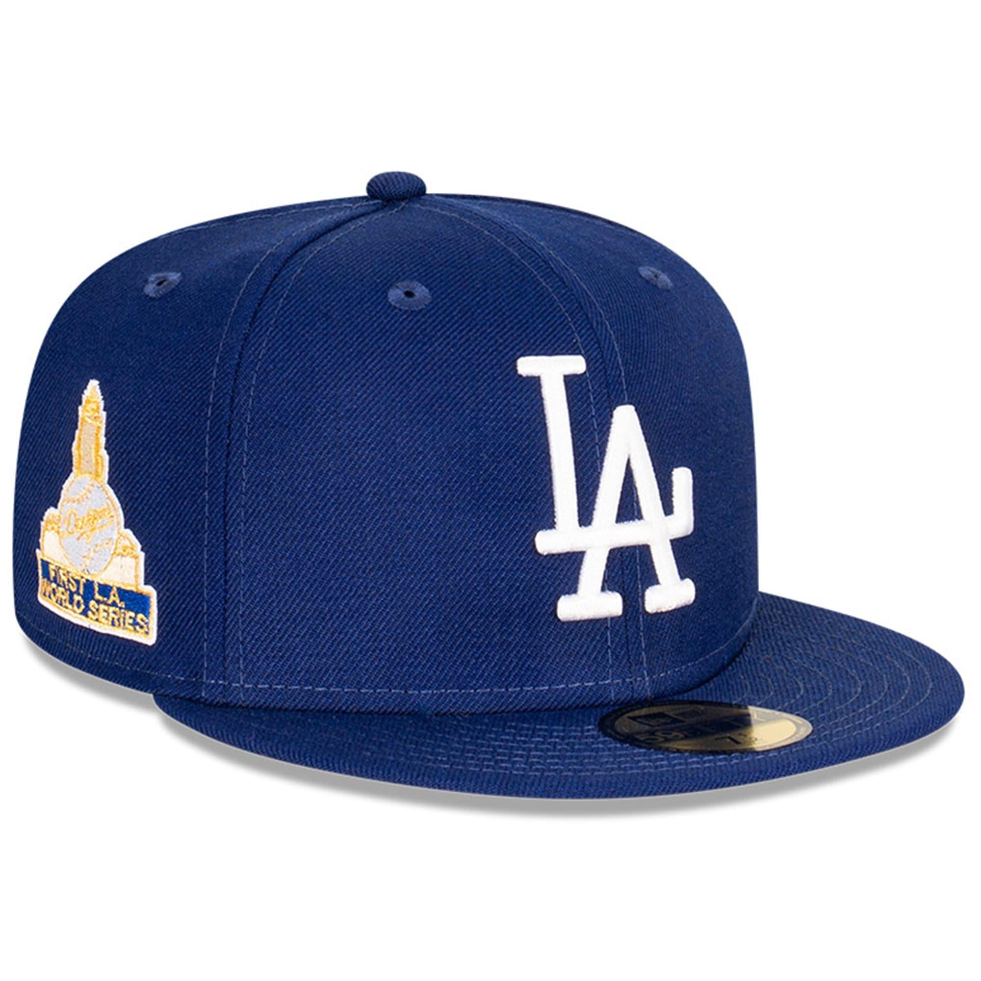 New Era Caps Los Angeles Dodgers New Era MLB 1959 World Series Patch 59FIFTY Fitted Hat - Blue