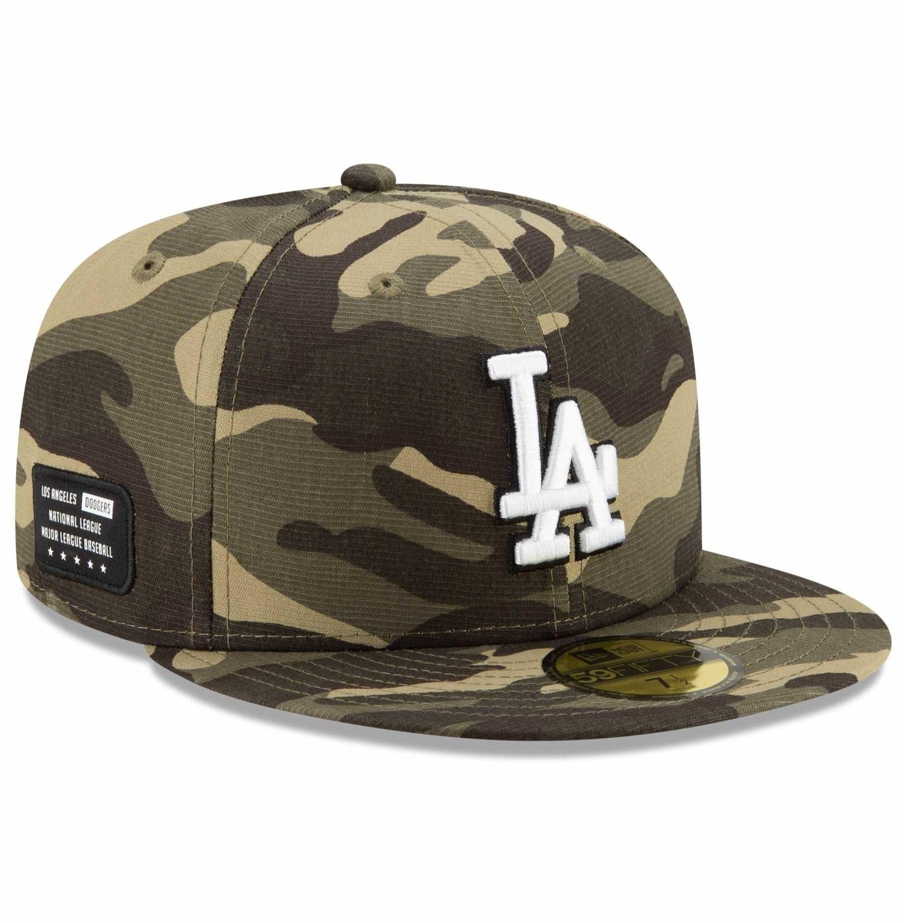 New Era Caps Los Angeles Dodgers New Era MLB 2021 Armed Forces 59FIFTY Fitted Hat - Camo