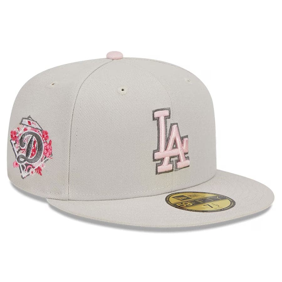 New Era Caps Los Angeles Dodgers New Era MLB 23 Mothers Day 59FIFTY Fitted Hat - Stone