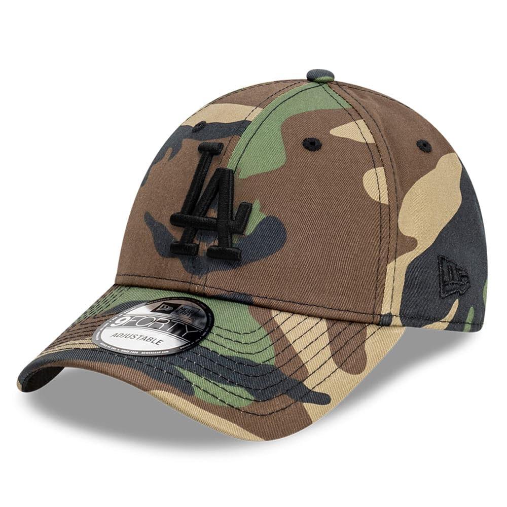 New Era Caps Los Angeles Dodgers New Era MLB Black Tonal 9FORTY Snapback Curve Hat - Camo