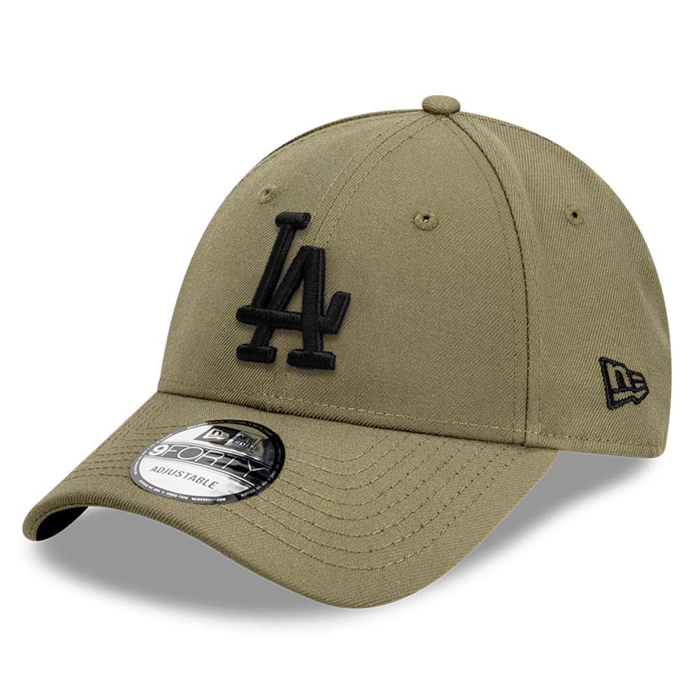 New Era Caps Los Angeles Dodgers New Era MLB Black Tonal 9FORTY Snapback Curve Hat - Olive