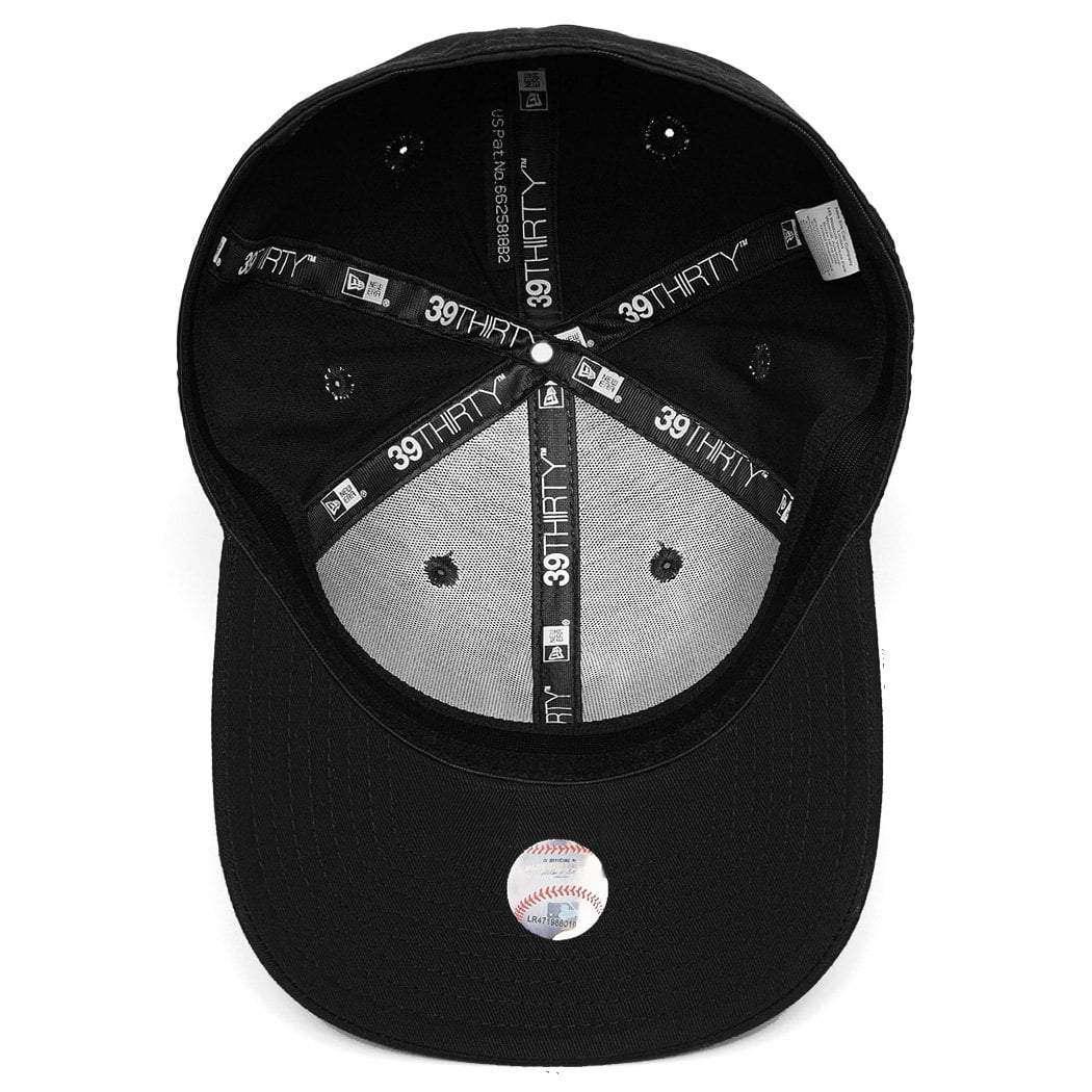 New Era Caps Los Angeles Dodgers New Era MLB Black & White 39THIRTY Stretch Fit Hat