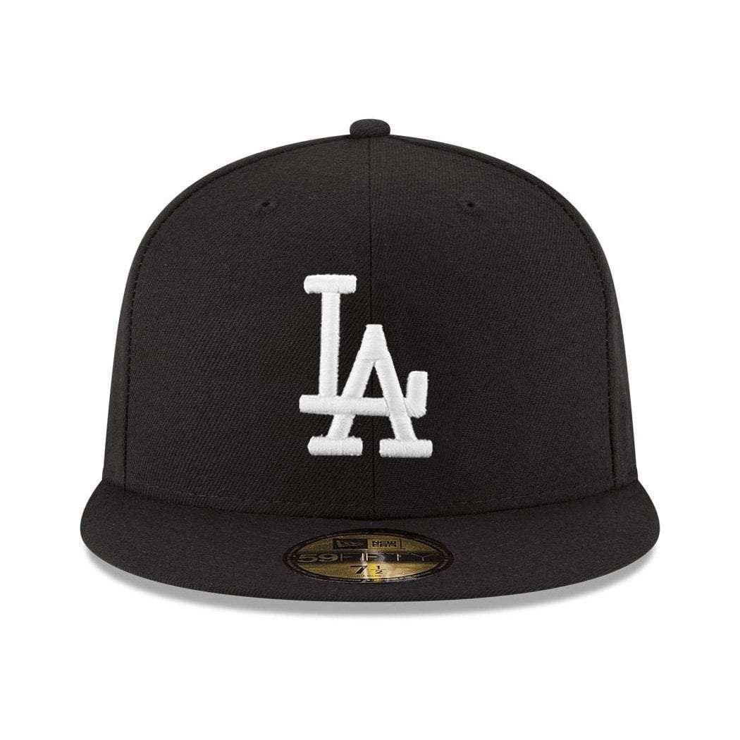 New Era Caps Los Angeles Dodgers New Era MLB Black & White 59FIFTY Fitted Hat