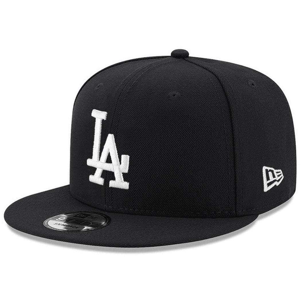 New Era Caps Los Angeles Dodgers New Era MLB Black & White 9FIFTY Snapback Hat