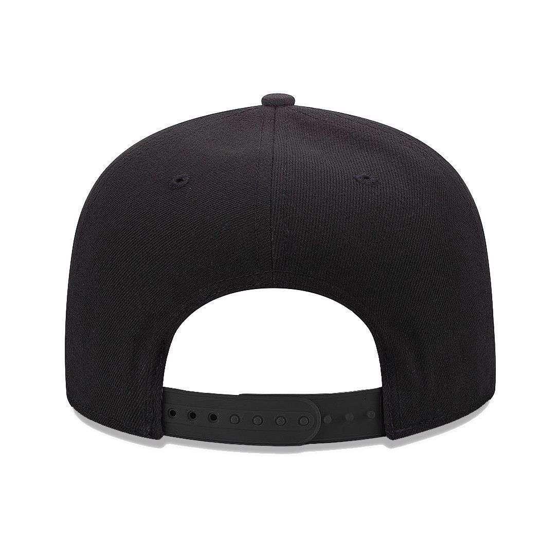 New Era Caps Los Angeles Dodgers New Era MLB Black & White Pre-Curved 9FIFTY Snapback Hat