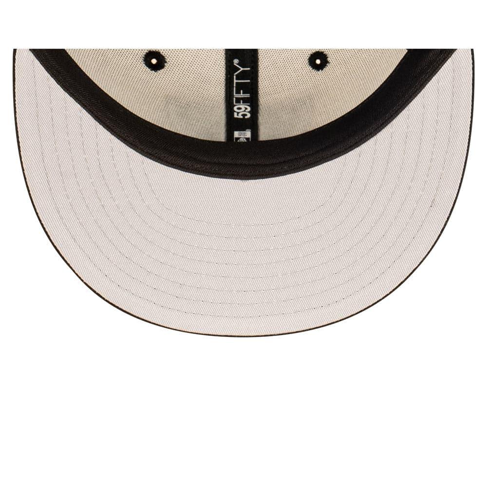 New Era Caps Los Angeles Dodgers New Era MLB Blockout 59FIFTY Fitted Hat - White