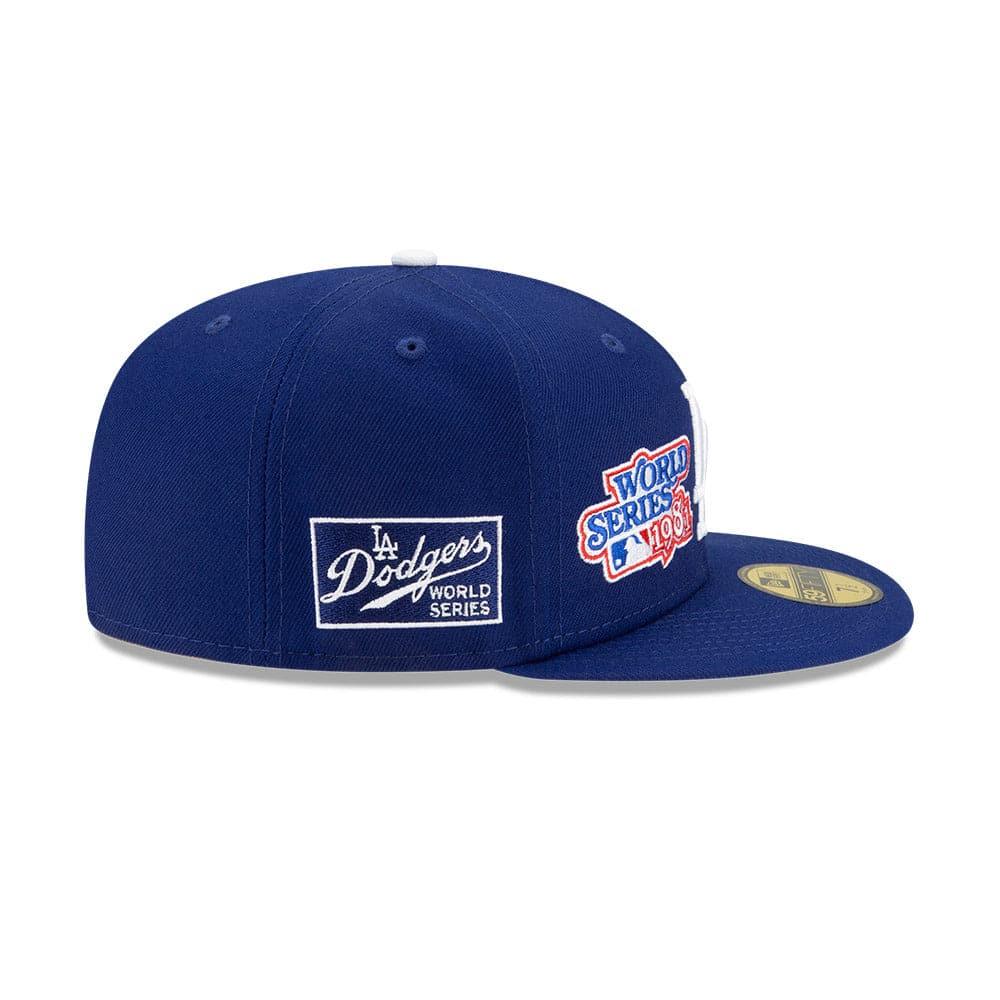 New Era Caps Los Angeles Dodgers New Era MLB Champions Patch 59FIFTY Fitted Hat - Blue