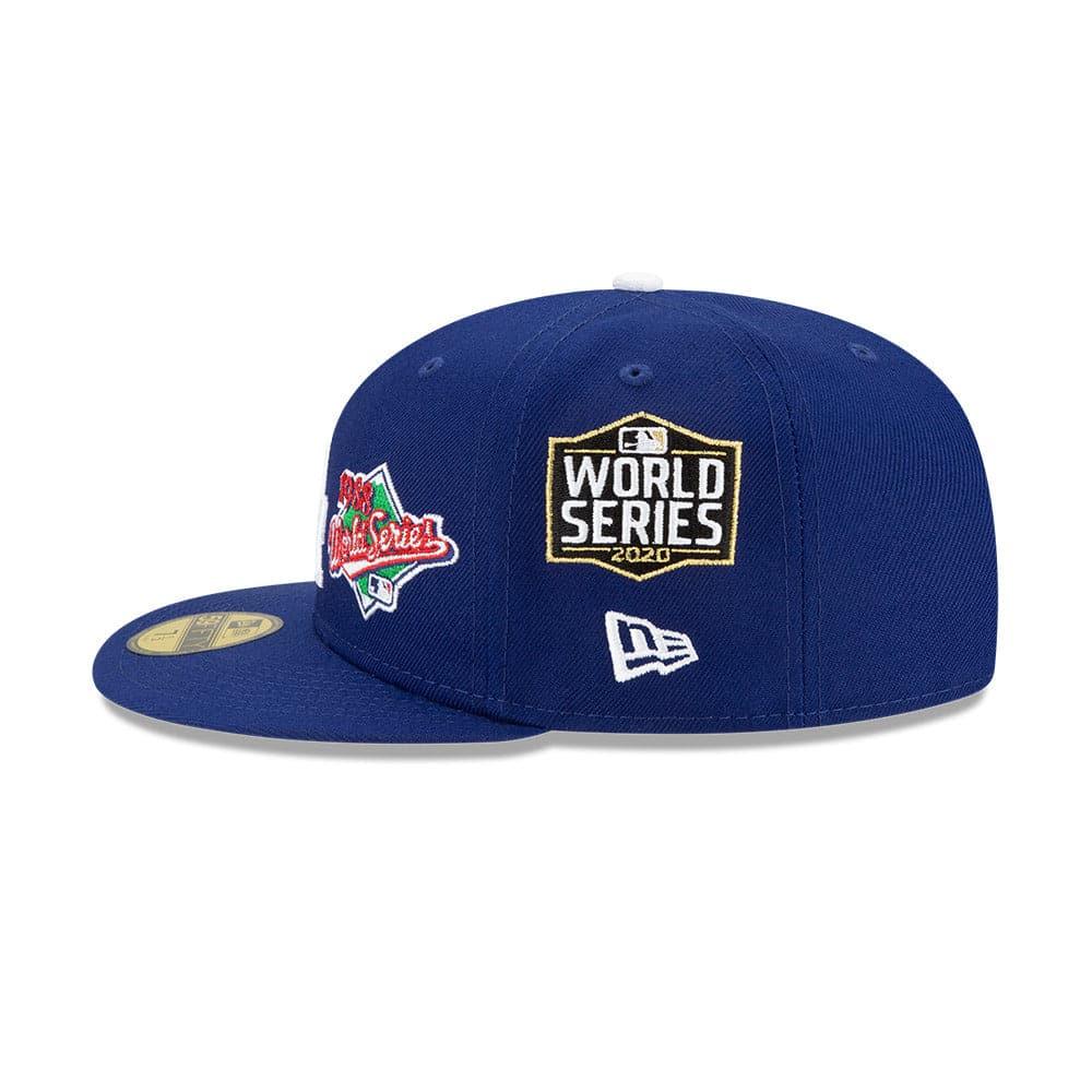 New Era Caps Los Angeles Dodgers New Era MLB Champions Patch 59FIFTY Fitted Hat - Blue