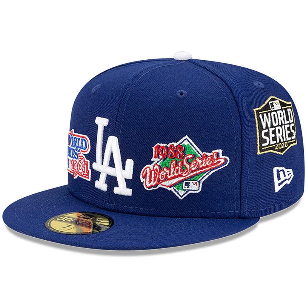 New Era Caps Los Angeles Dodgers New Era MLB Champions Patch 59FIFTY Fitted Hat - Blue