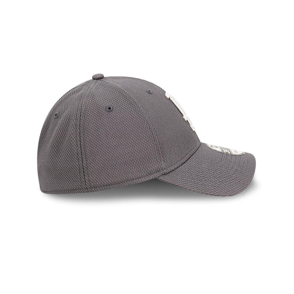 New Era Caps Los Angeles Dodgers New Era MLB Graphite Diamond Era 39THIRTY Stretch Fit Hat - Grey