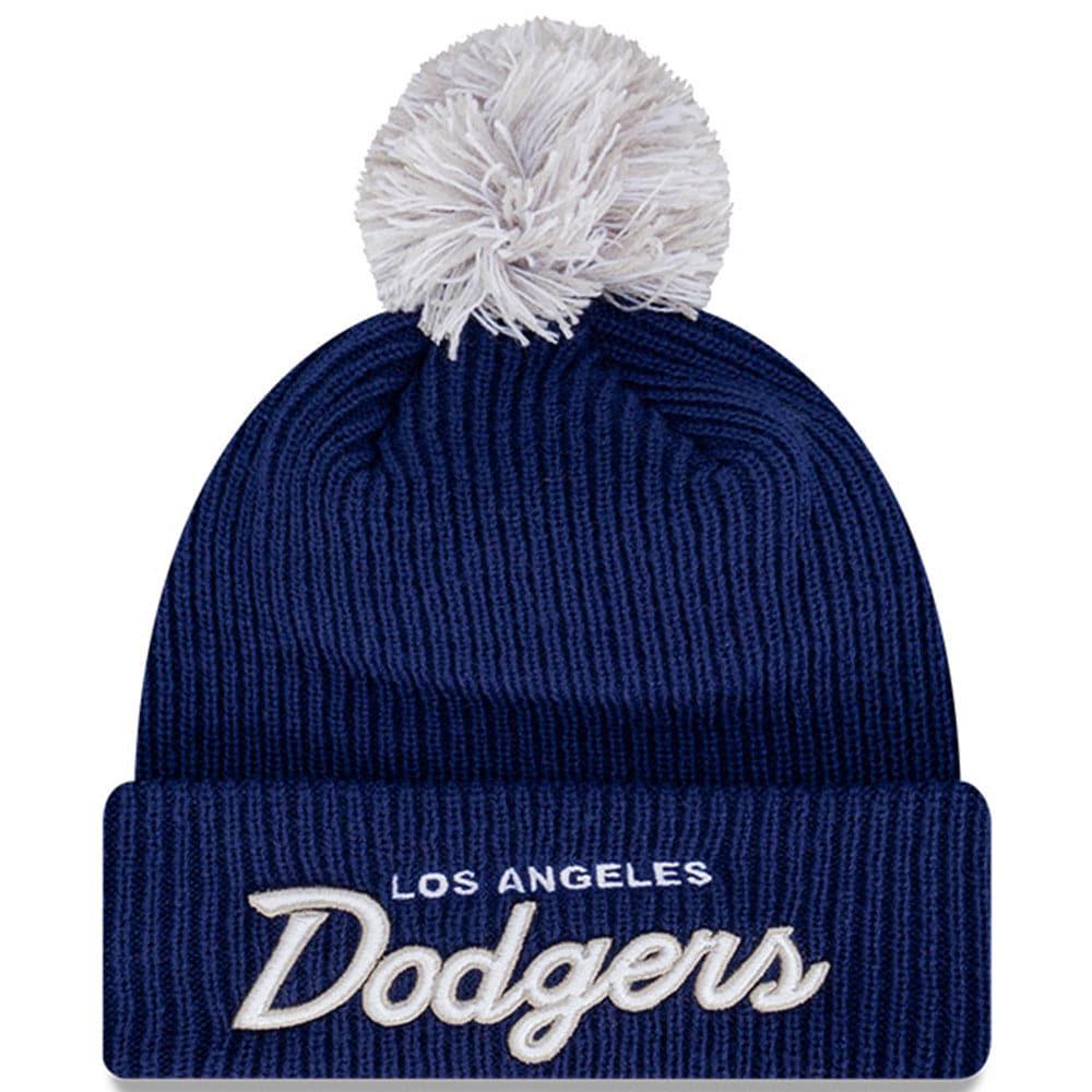 New Era Beanies Los Angeles Dodgers New Era MLB Pom Script Beanie - Blue