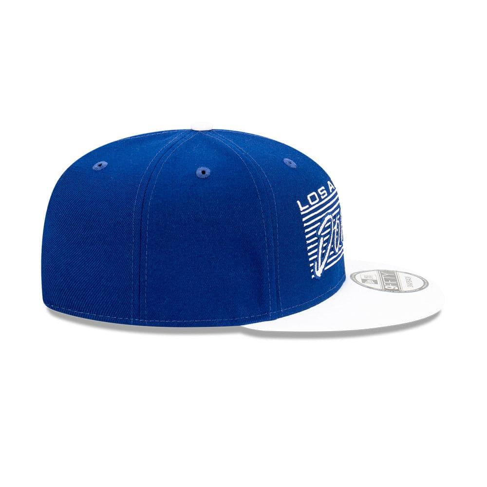 New Era Caps Los Angeles Dodgers New Era MLB Script Block 9FIFTY Snapback Hat - Blue