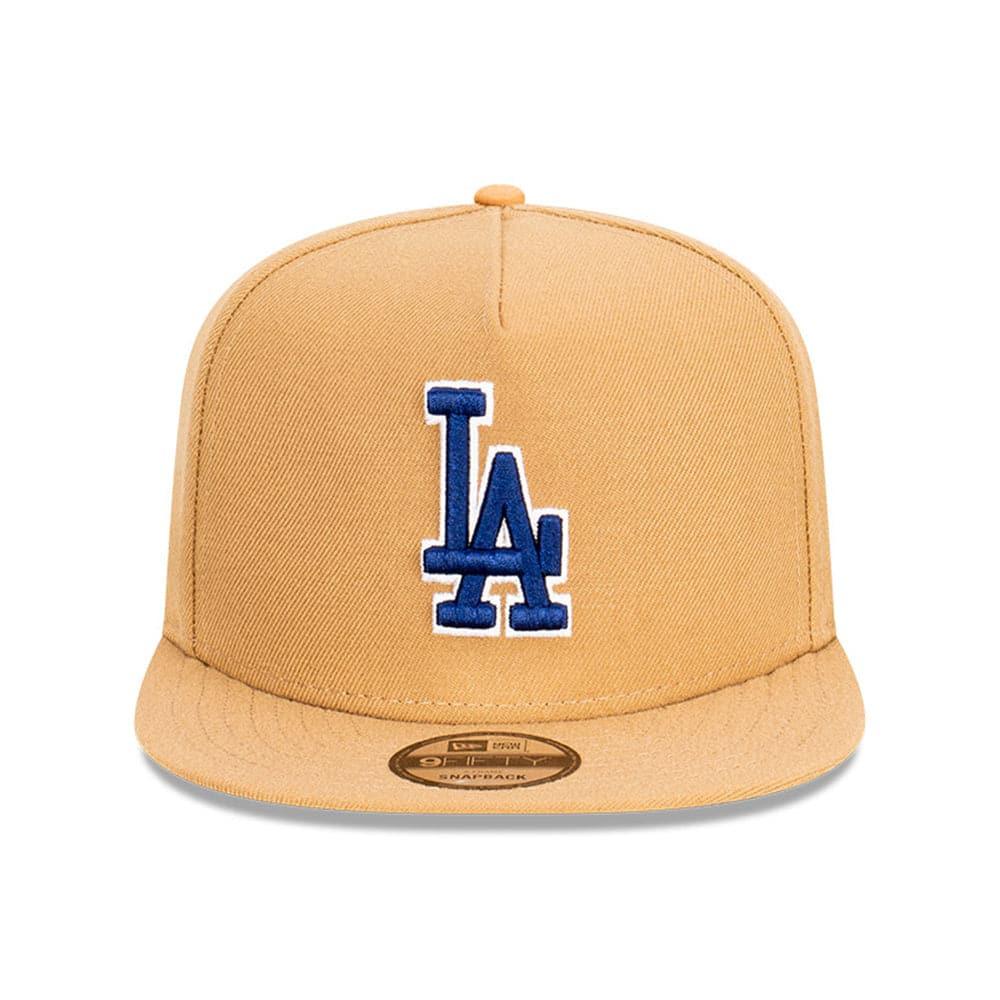 New Era Caps Los Angeles Dodgers New Era MLB Team 9FIFTY A-Frame Snapback Hat - Khaki