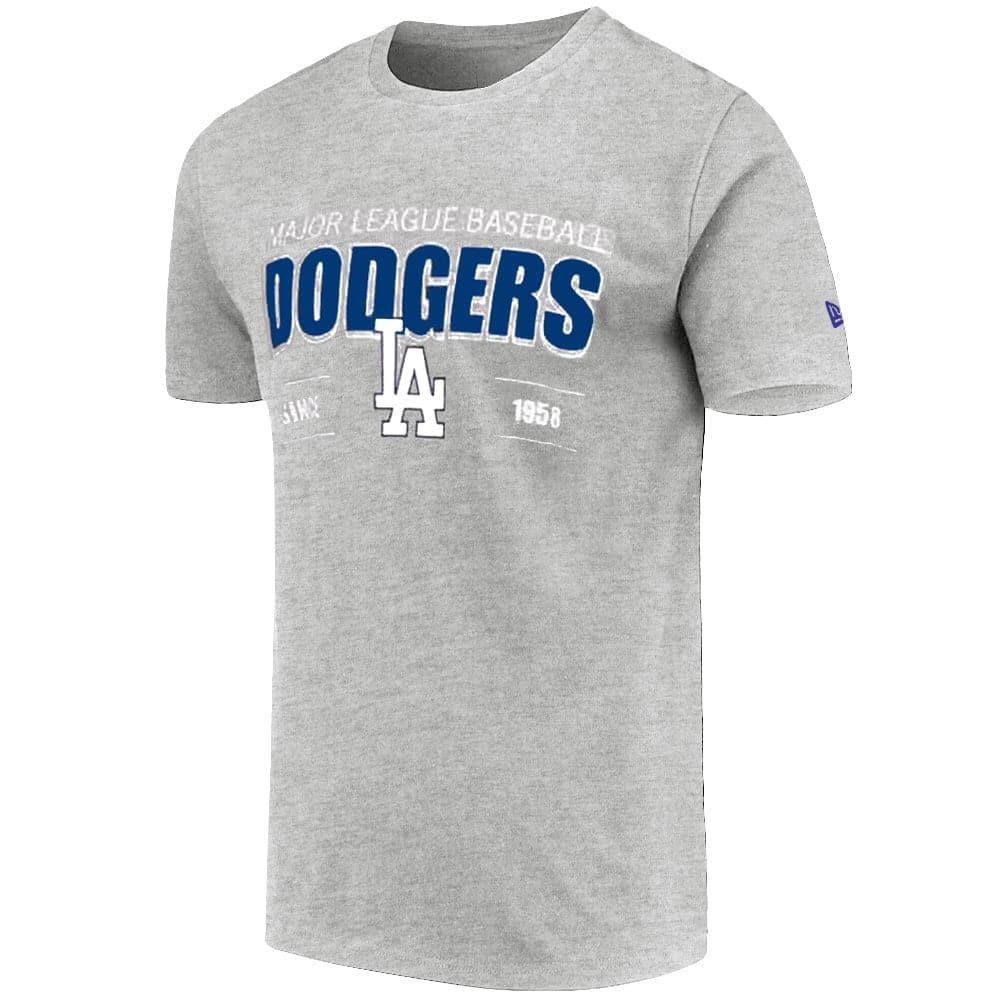 New Era T-Shirts Los Angeles Dodgers New Era MLB Team Frontline T-Shirt - Grey