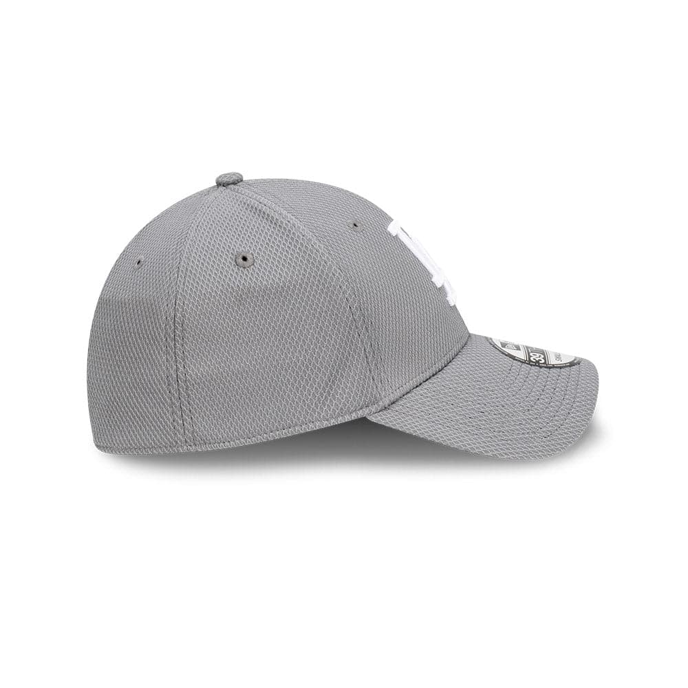 New Era Caps Los Angeles Dodgers New Era MLB Team Storm Diamond Era 39THIRTY Flex Fiit Curve Hat - Grey