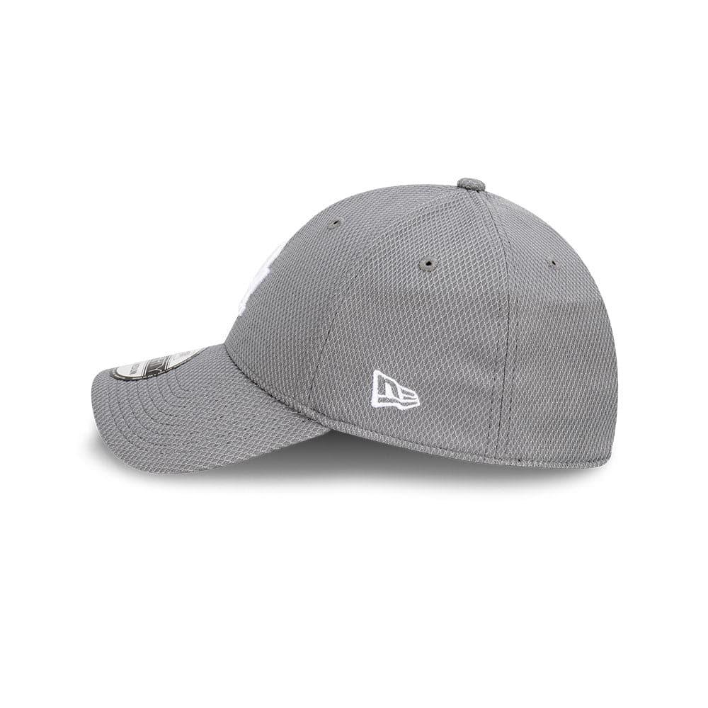 New Era Caps Los Angeles Dodgers New Era MLB Team Storm Diamond Era 39THIRTY Flex Fiit Curve Hat - Grey