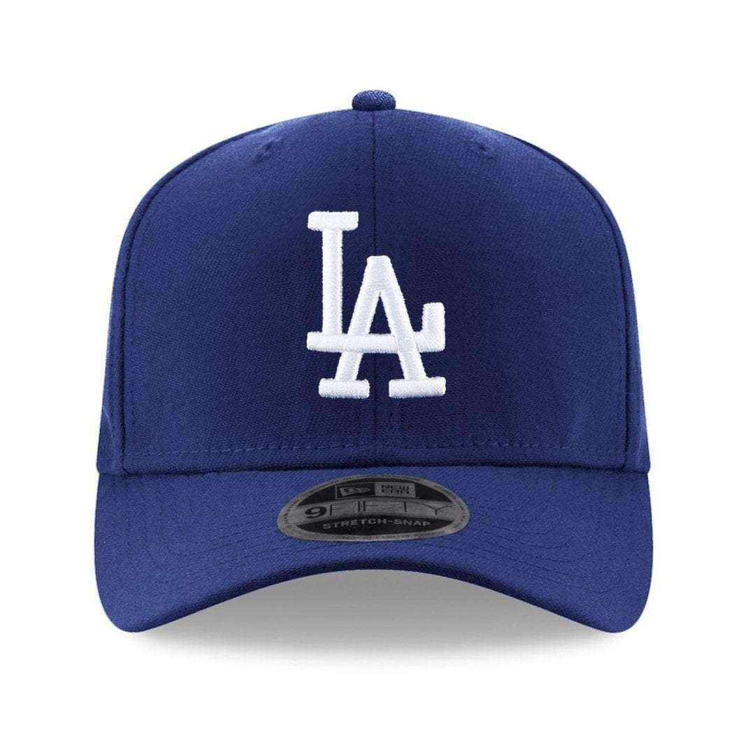 New Era Caps Los Angeles Dodgers New Era MLB Team Stretch-Snap 9FIFTY Curved Snapback Hat - Blue
