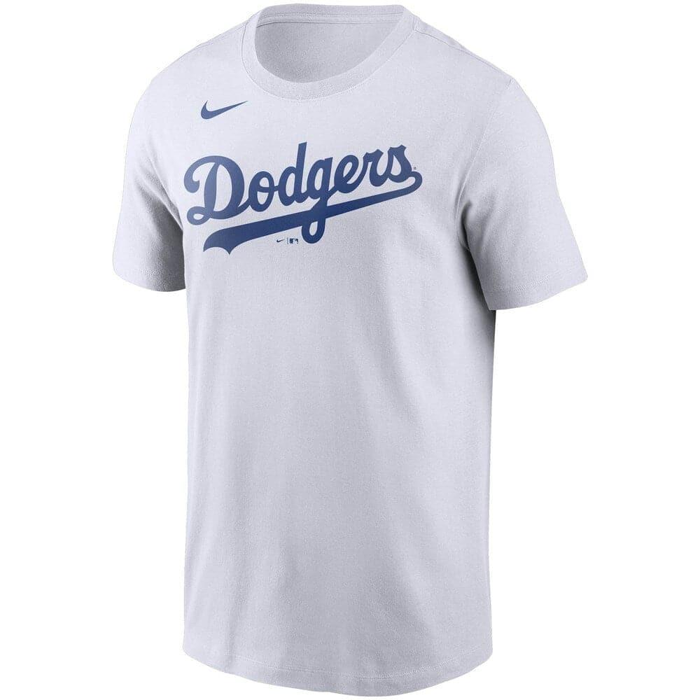 Nike T-Shirts Los Angeles Dodgers Nike MLB Team Wordmark T-Shirt - White