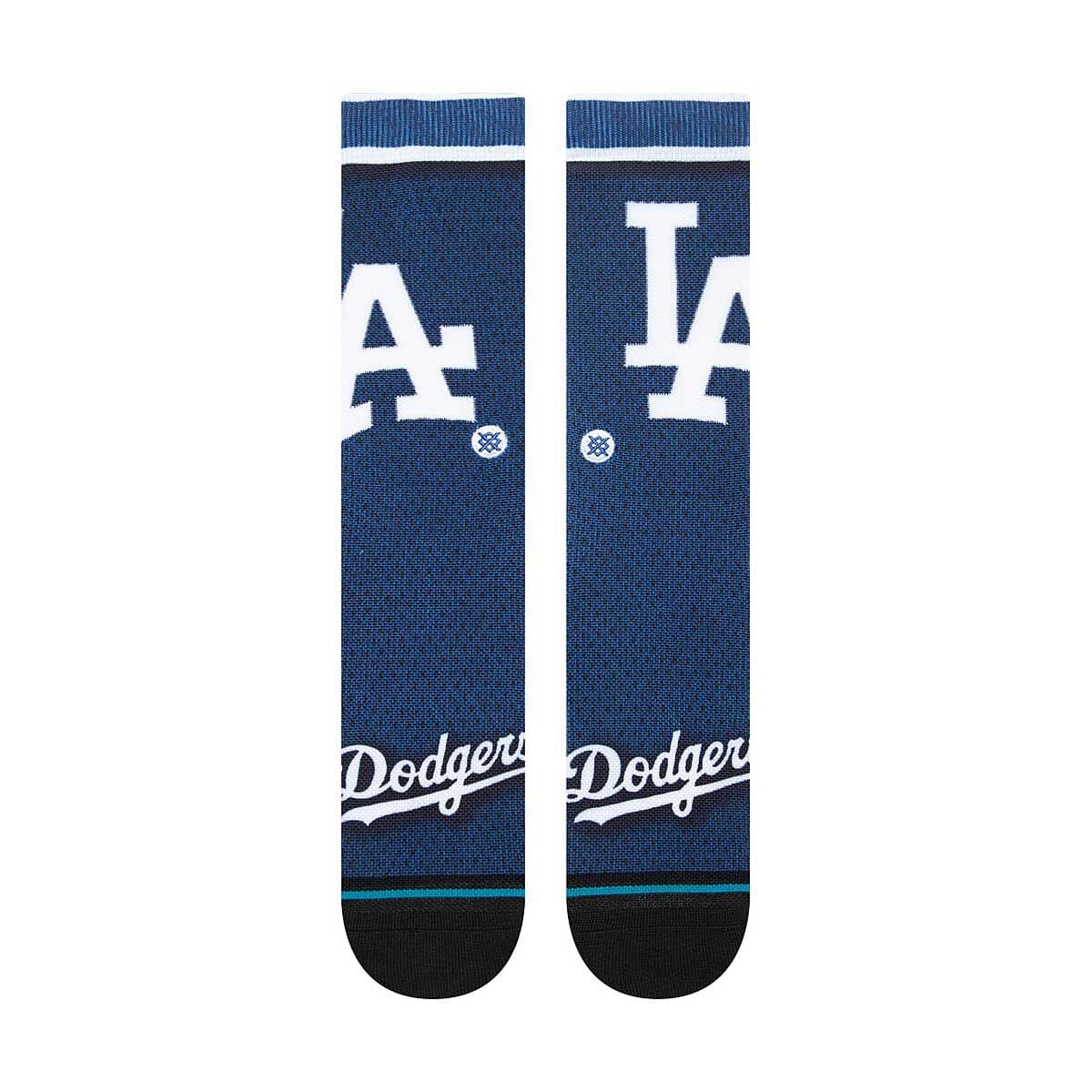 Stance Socks Large (9-12 US) Los Angeles Dodgers Stance MLB BP Jersey Crew Socks - Blue