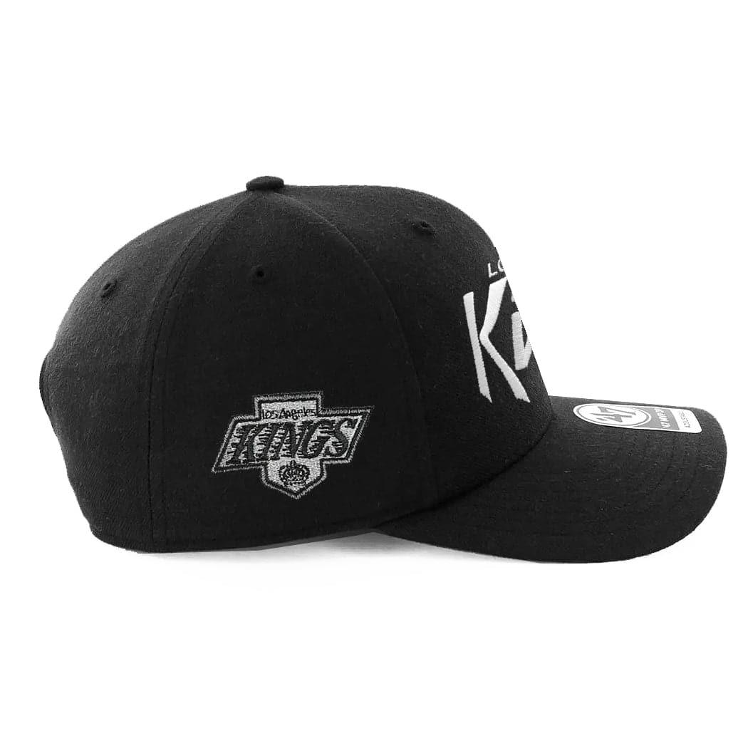 47 Brand Caps Los Angeles Kings ‘47 NHL Replica Script MVP DP Pre-Curved Snapback Hat - Black