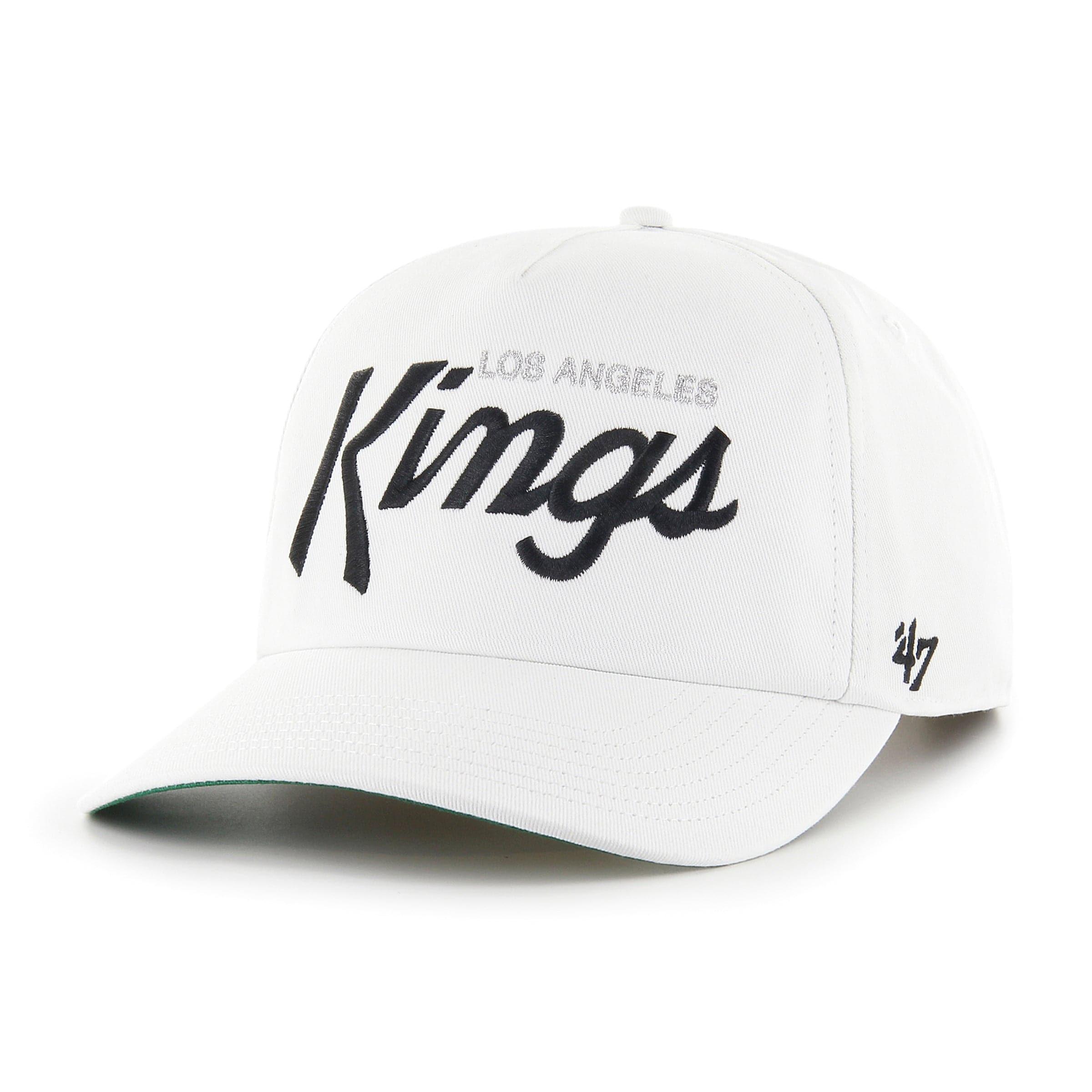 47 Brand Caps Los Angeles Kings ‘47 NHL Script Nantasket Pre-Curved Snapback Hat - White