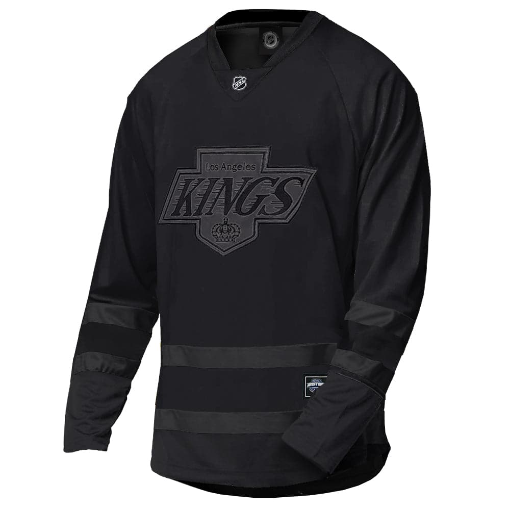 Majestic Athletic Jerseys Los Angeles Kings Majestic NHL Triple Black Replica Jersey - Black