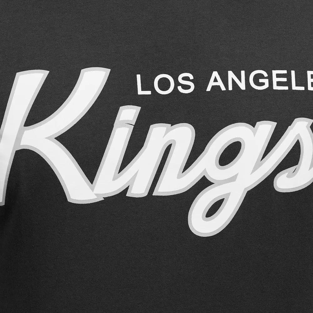 NHL Branded T-Shirts Los Angeles Kings NHL Branded Team Scripto T-Shirt - Raven