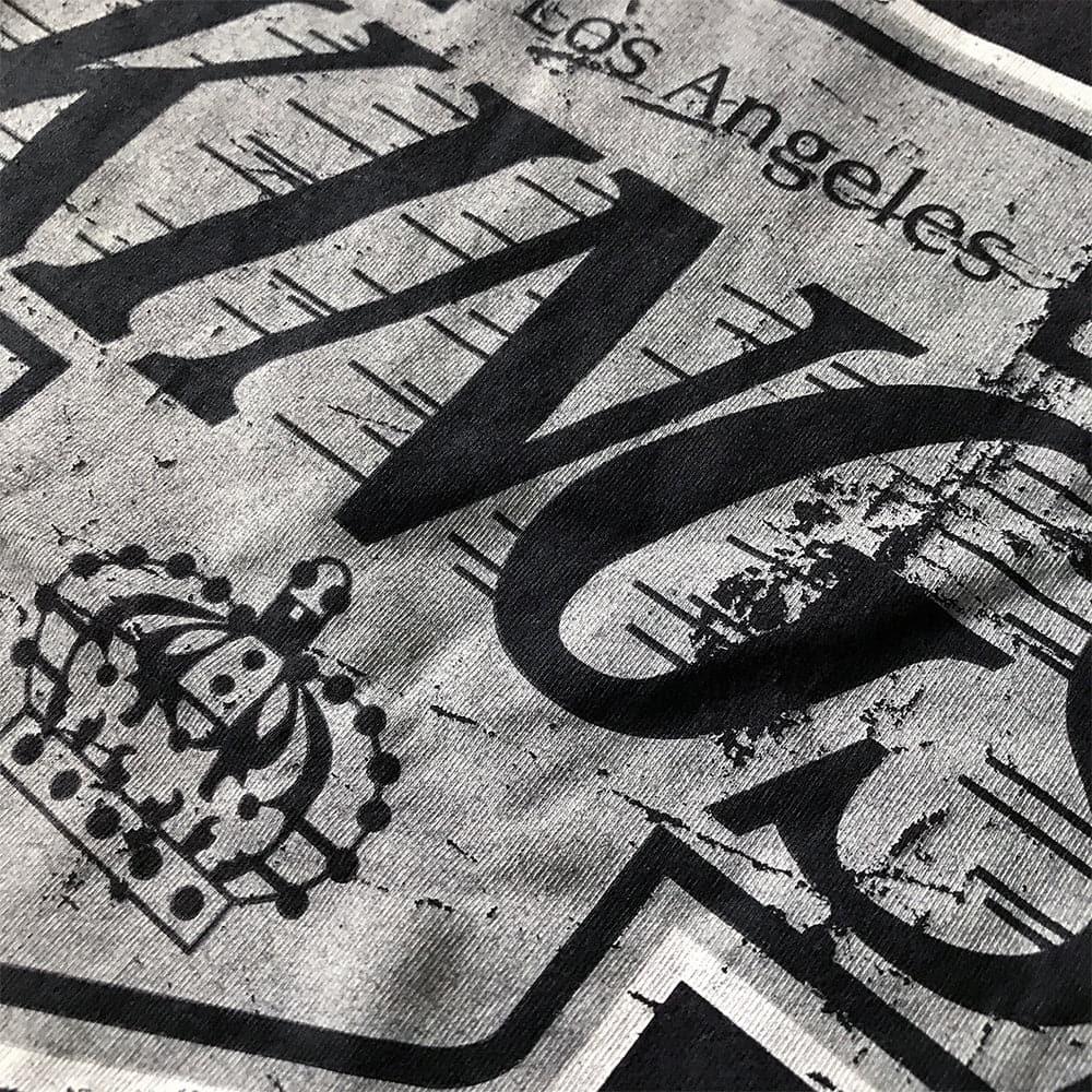 NHL Branded T-Shirts Los Angeles Kings NHL Distressed Logo Vintage T-Shirt - Black