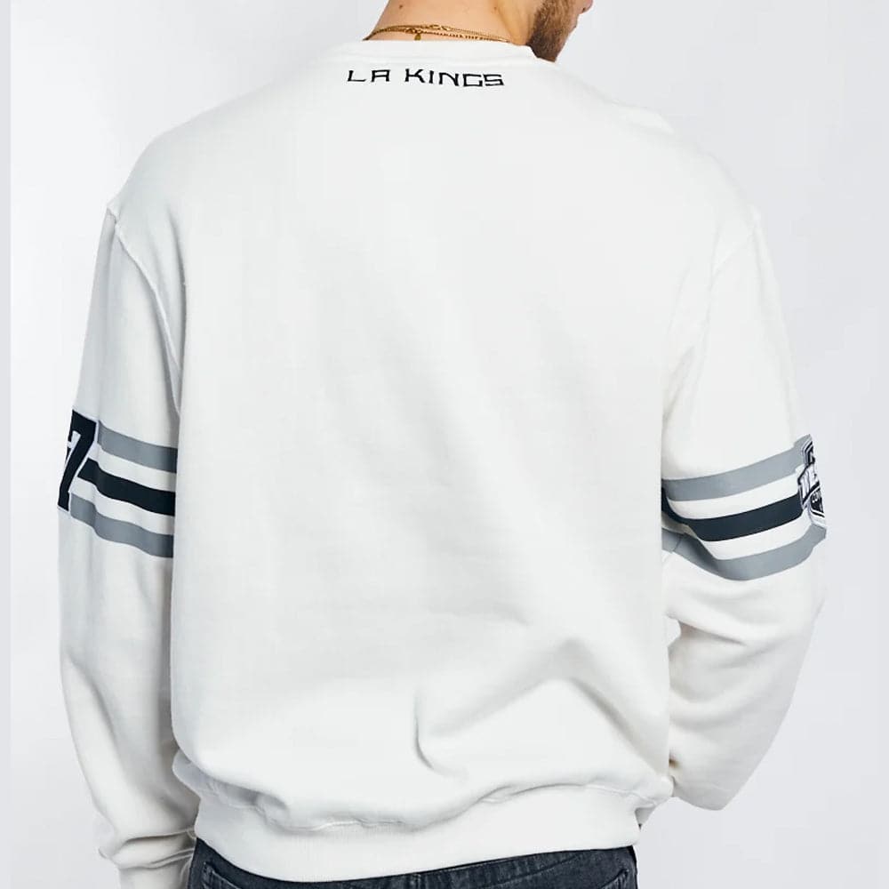 NHL Branded Jumpers Los Angeles Kings NHL We Are All Kings Vintage Crew Jumper - White