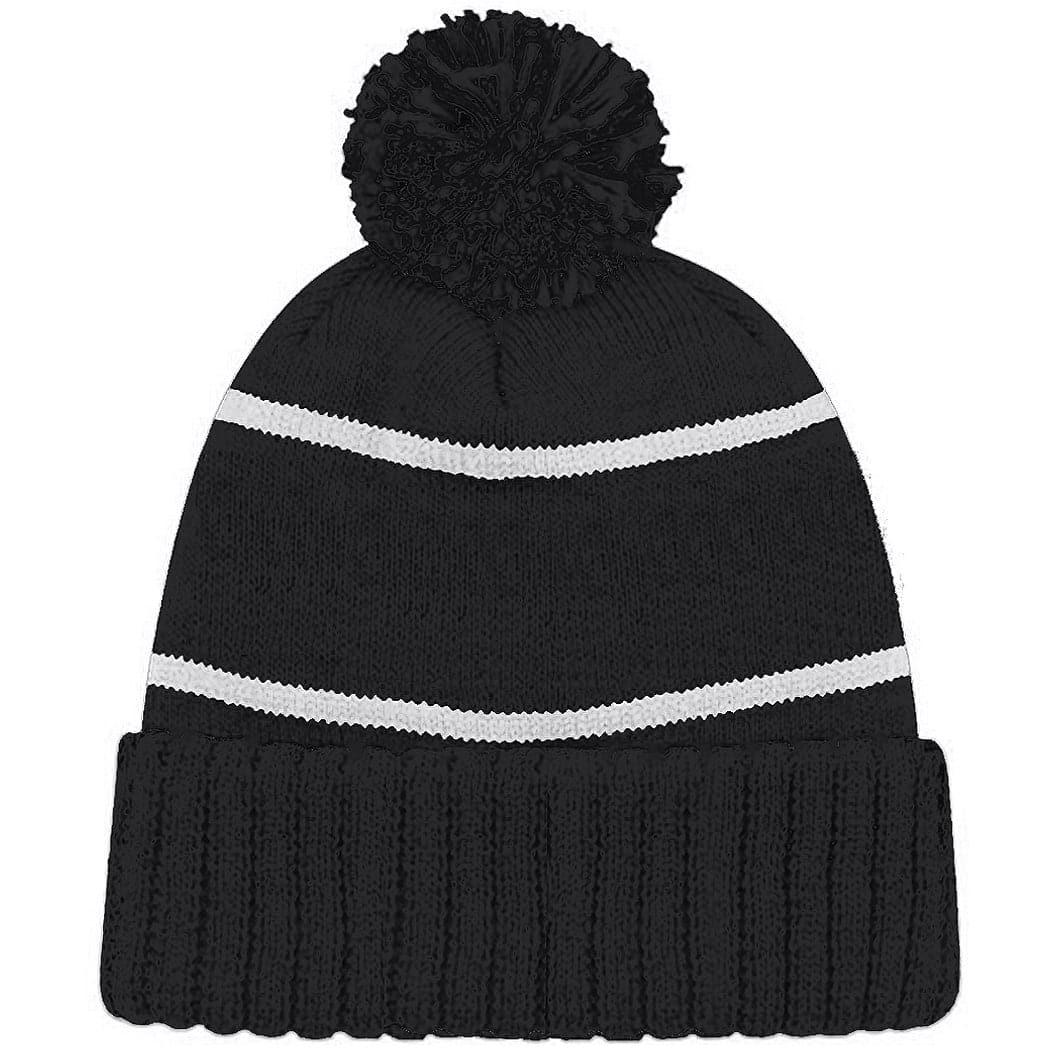 NHL Beanies Los Angeles Kings NHL Wordmark Pom Knit Beanie - Black